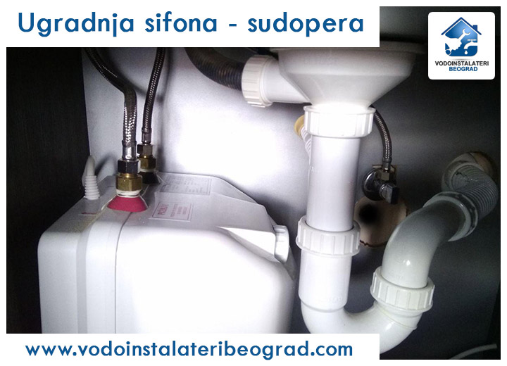 Ugradnja sifona - sudopera - Vodoinstalateri Beograd Tim