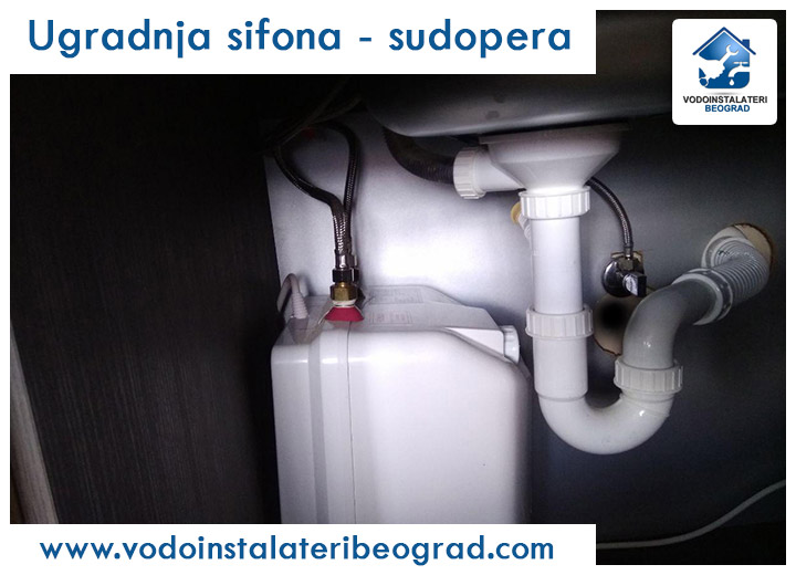 Ugradnja sifona - sudopera - Vodoinstalateri Beograd Tim