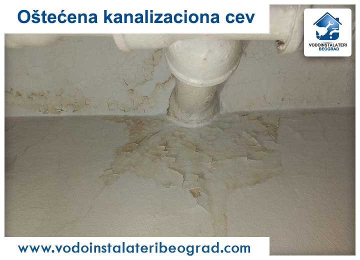 Oštećena kanalizaciona cev - Vodoinstalateri Beograd Tim