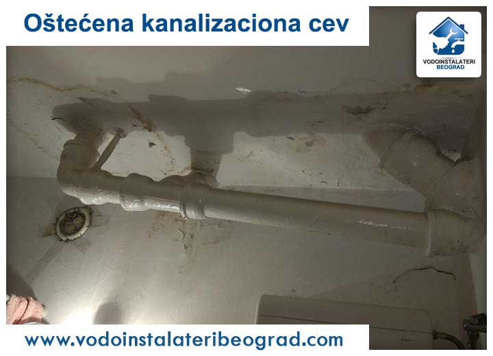 Oštećena kanalizaciona cev - Vodoinstalateri Beograd Tim
