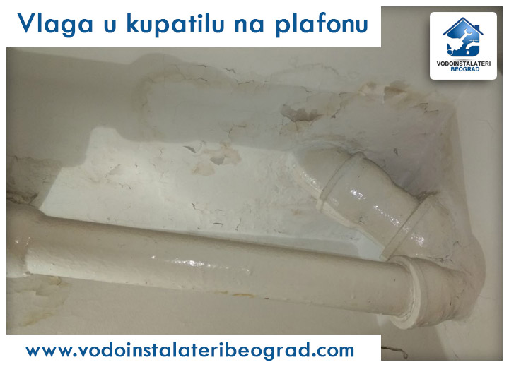 Vlaga u kupatilu na plafonu - Vodoinstalateri Beograd Tim