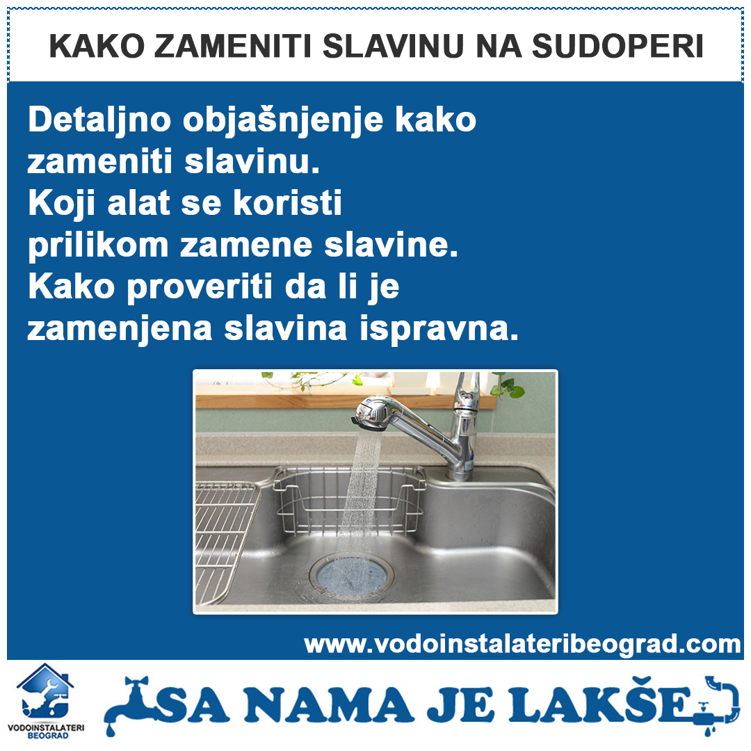 Kako zameniti slavinu na sudoperi - Vodoinstalateri Beograd