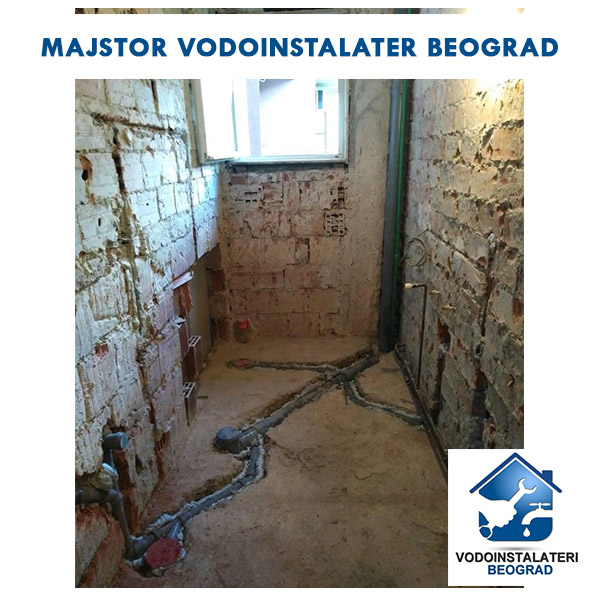 Majstor za vodovod - Postavljanje kanalizacije u kupatilu Beograd