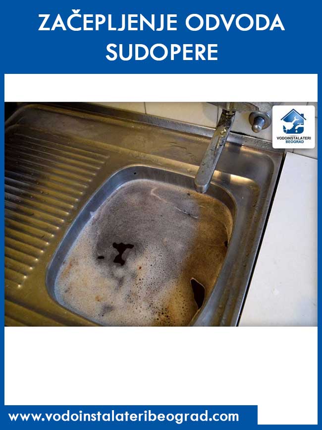 Začepljenje odvoda sudopere