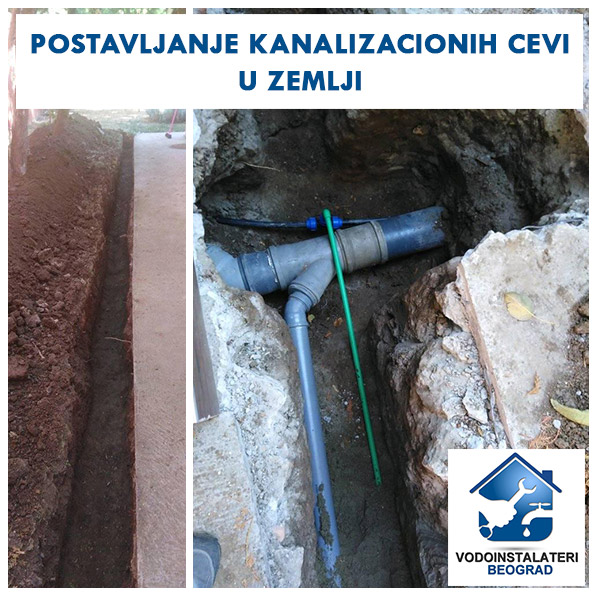 Postavljanje kanalizacionih cevi u zemlji - Vodoinstalateri Beograd Tim Postavljanje kanalizacionih cevi u zemlji - Vodoinstalateri Beograd Tim
