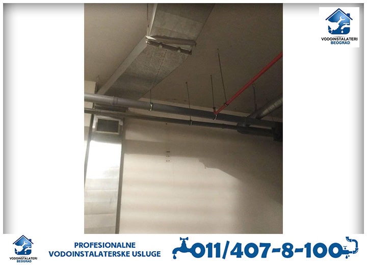 Zamena kanalizacionih cevi u garaži