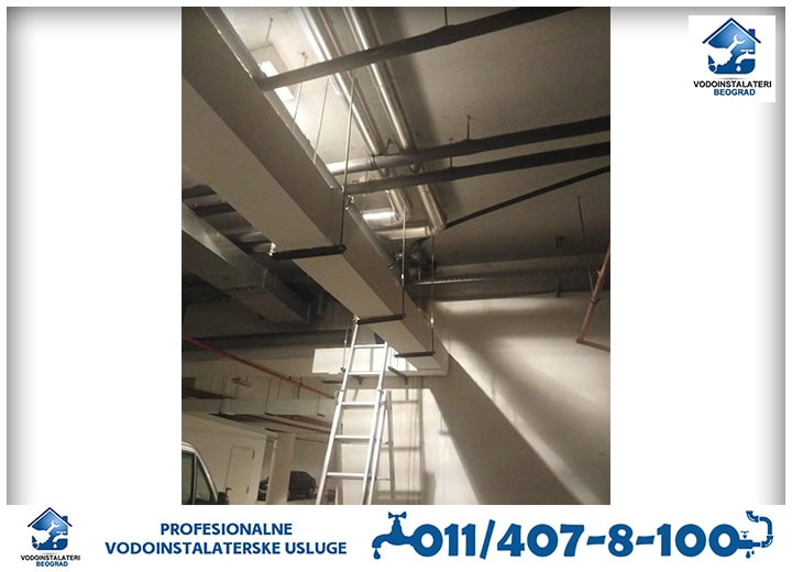 Zamena kanalizacionih cevi u garaži