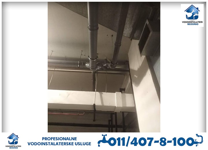 Zamena kanalizacionih cevi u garaži