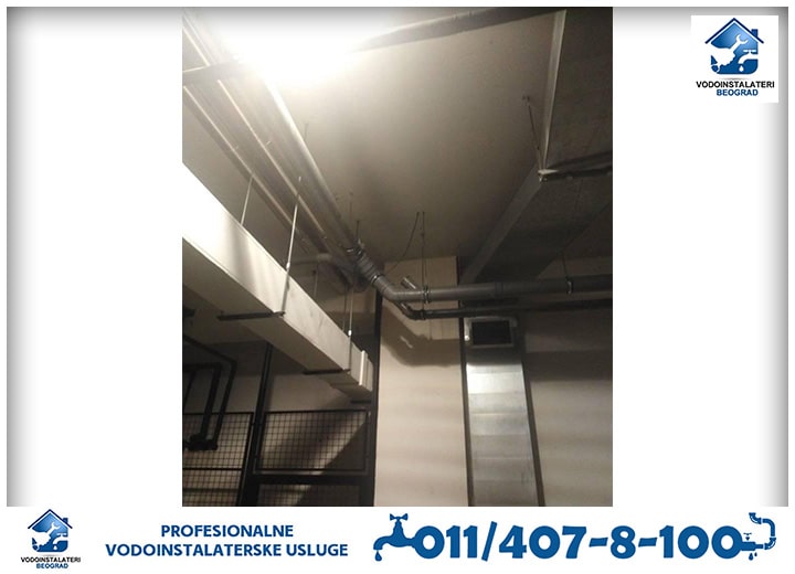 Zamena kanalizacionih cevi u garaži