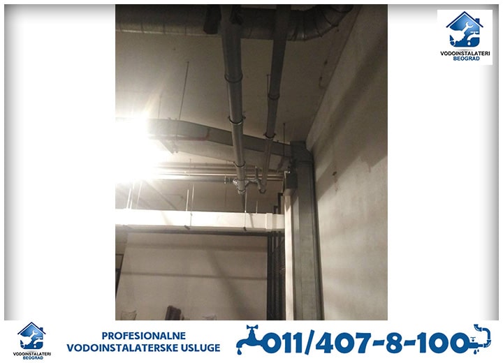 Zamena kanalizacionih cevi u garaži