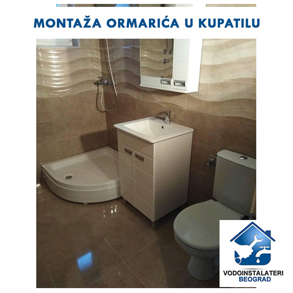 Montaža ormarića u kupatilu Novi Beograd