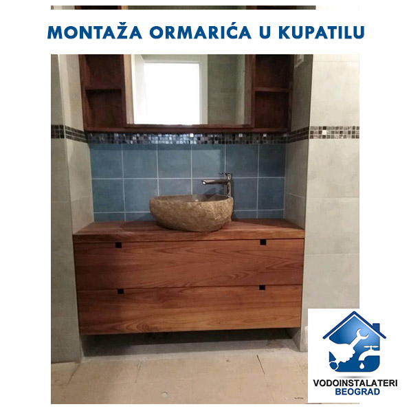 Montaža ormarića u kupatilu Zeleni Venac Beograd