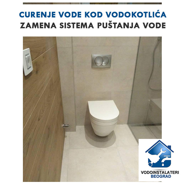 Curenje vode kod vodokotlića -Zamena sistema puštanja vode