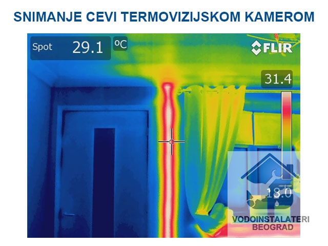 Snimanje cevi termovizijskom kamerom Beograd Snimanje cevi termovizijskom kamerom Beograd
